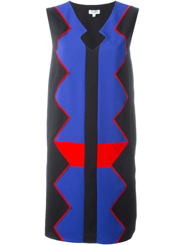 Kenzo Zig Zag Shift Dress