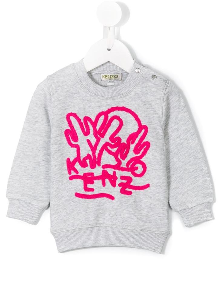 Kenzo Kids - Cactus Sweatshirt - Kids - Cotton/polyester - 6 Mth, Grey