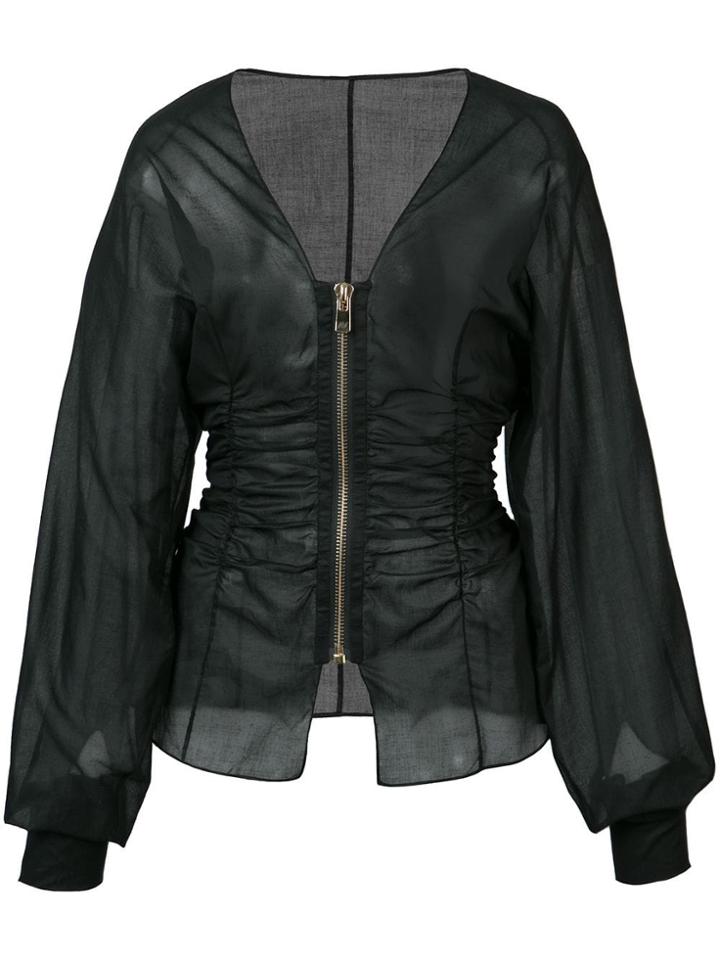 Alexandre Vauthier Fitted Zip Jacket - Black