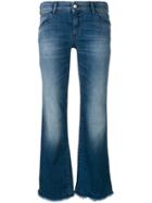 Emporio Armani Washed Flare Leg Jeans - Blue