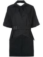 Roland Mouret Belted Geometric Jacket - Black