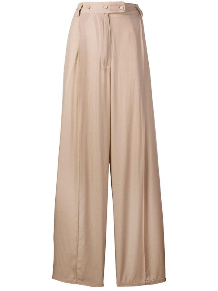 Maison Flaneur Loose Fit Trousers - Brown