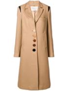 Marco De Vincenzo Corduroy Buttoned Coat - Neutrals