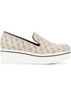 Stella Mccartney Monogram Slip-on Sneakers - White
