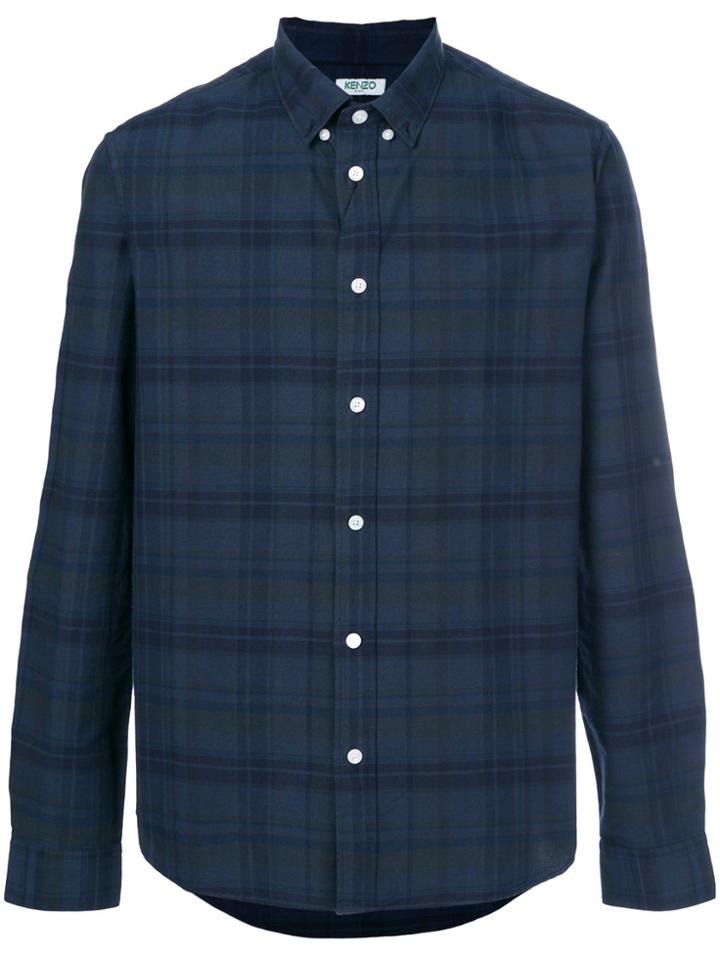 Kenzo Checked Shirt - Blue