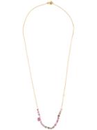 Natasha Collis Pink Ruby And Grey Sapphire 'story' Necklace