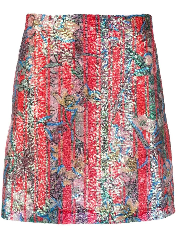 Golden Goose Floral Embroidered Skirt