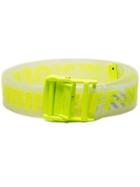 Off-white Neon Yellow Transparent Rubber Belt - Transparent Fluo