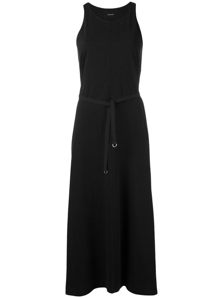 Lemaire - Tie Waist Shift Dress - Women - Cotton - S, Black, Cotton