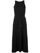 Lemaire - Tie Waist Shift Dress - Women - Cotton - S, Black, Cotton