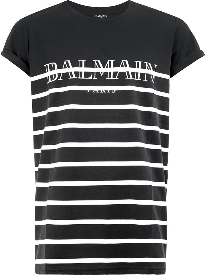 Balmain Striped T-shirt - Black