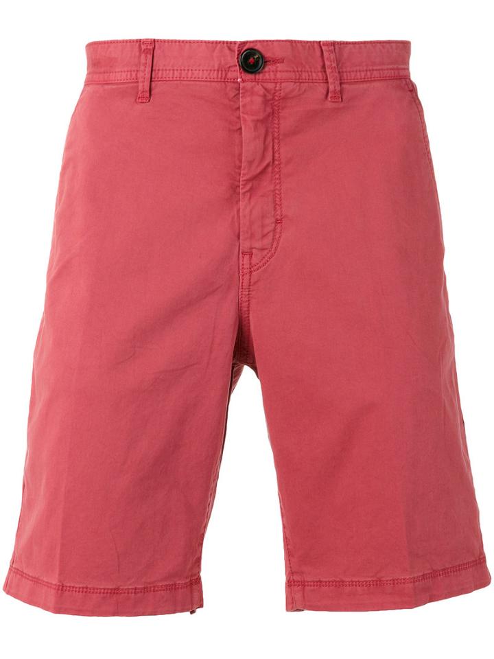 Michael Kors Chino Shorts, Men's, Size: 33, Red, Cotton/spandex/elastane