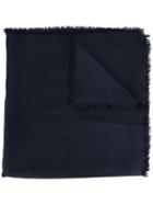 Gucci Gg Jacquard Shawl, Women's, Blue, Silk/wool