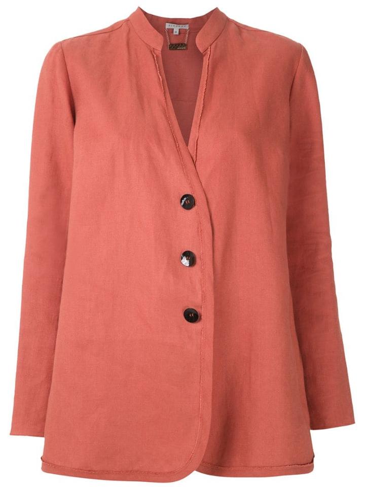 Alcaçuz Magalhães Linen Shirt - Orange