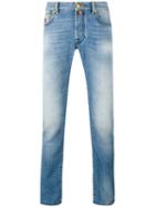 Jacob Cohen - Tailored Slim Fit Jeans - Men - Cotton/spandex/elastane - 34, Blue, Cotton/spandex/elastane