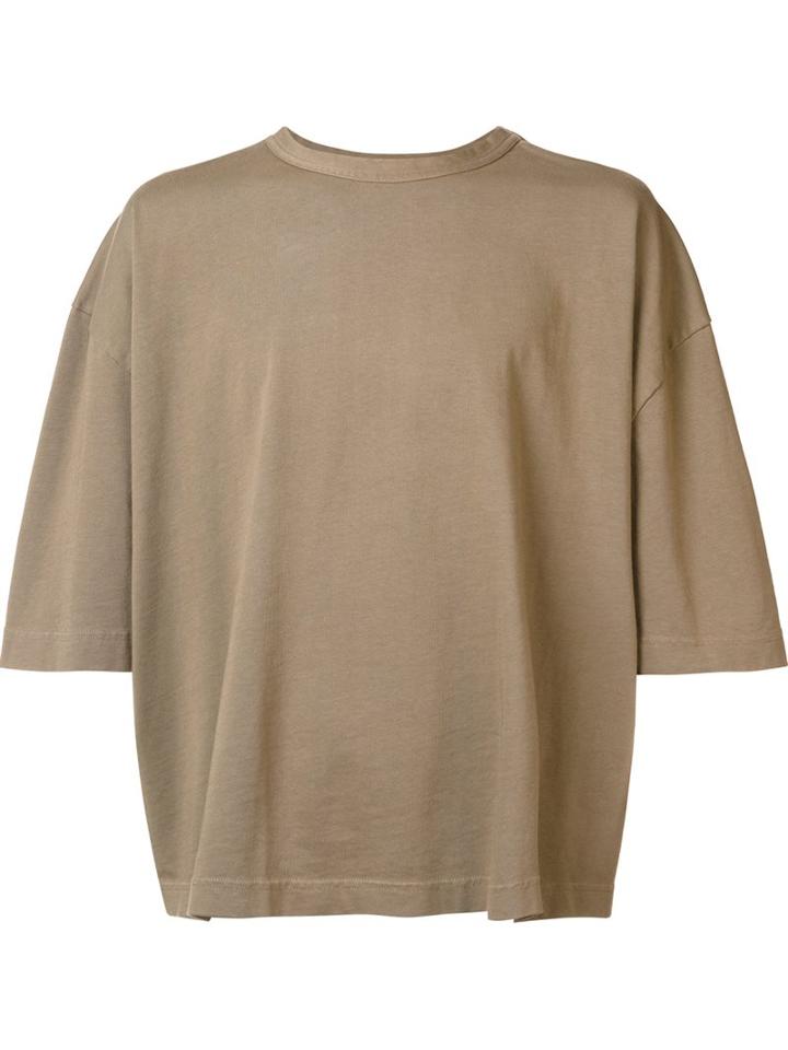 Willy Chavarria Oversized T-shirt, Men's, Size: Xl, Green, Cotton