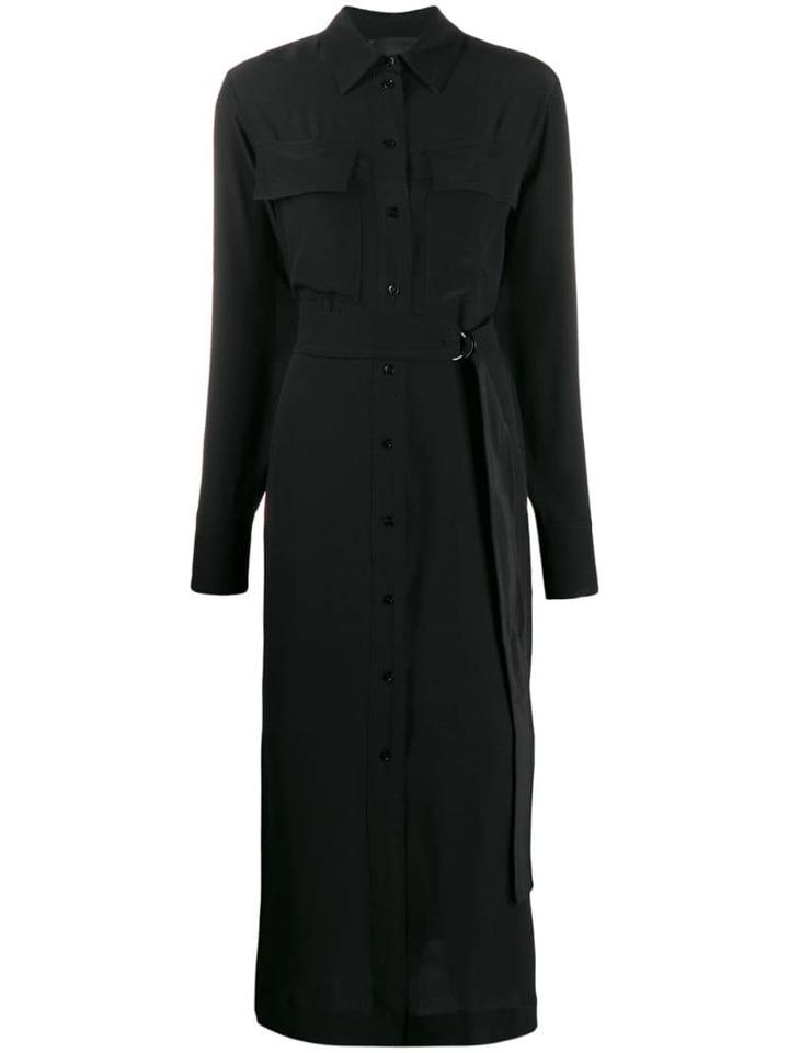 Erika Cavallini Long Shirt Dress - Black