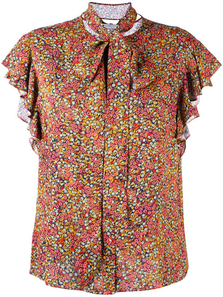 Philosophy Di Lorenzo Serafini Flower Print Shirt, Women's, Size: 42, Rayon