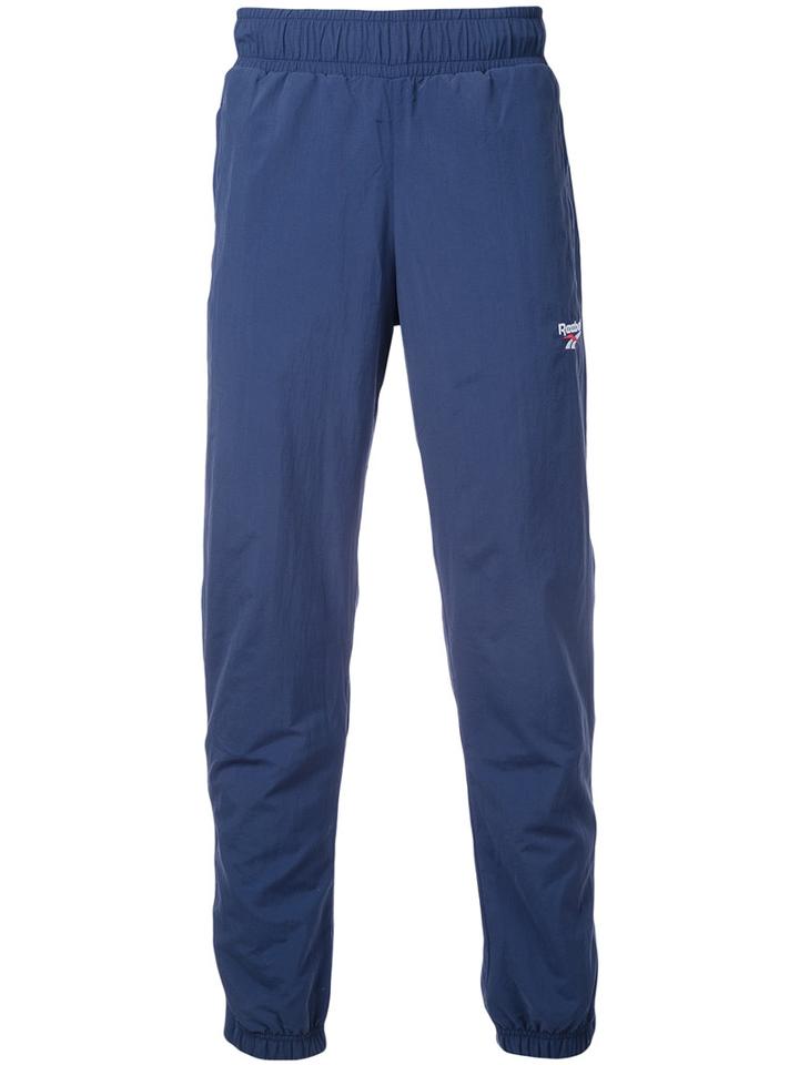 Reebok Ribbed Cuff Track Pants, Men's, Size: Xs, Blue, Nylon