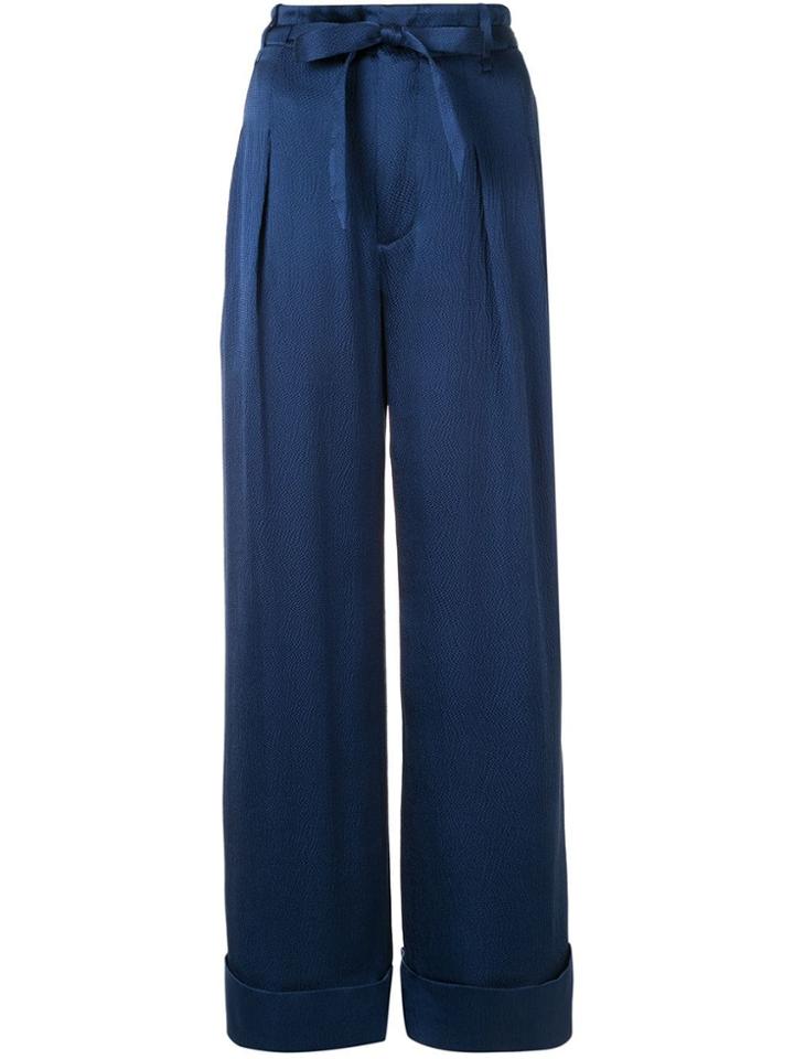 Roland Mouret Perkins Wide-leg Trousers - Blue
