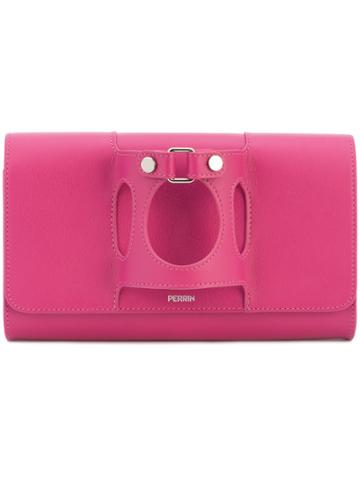Perrin Paris Glove Clutch Bag - Pink & Purple