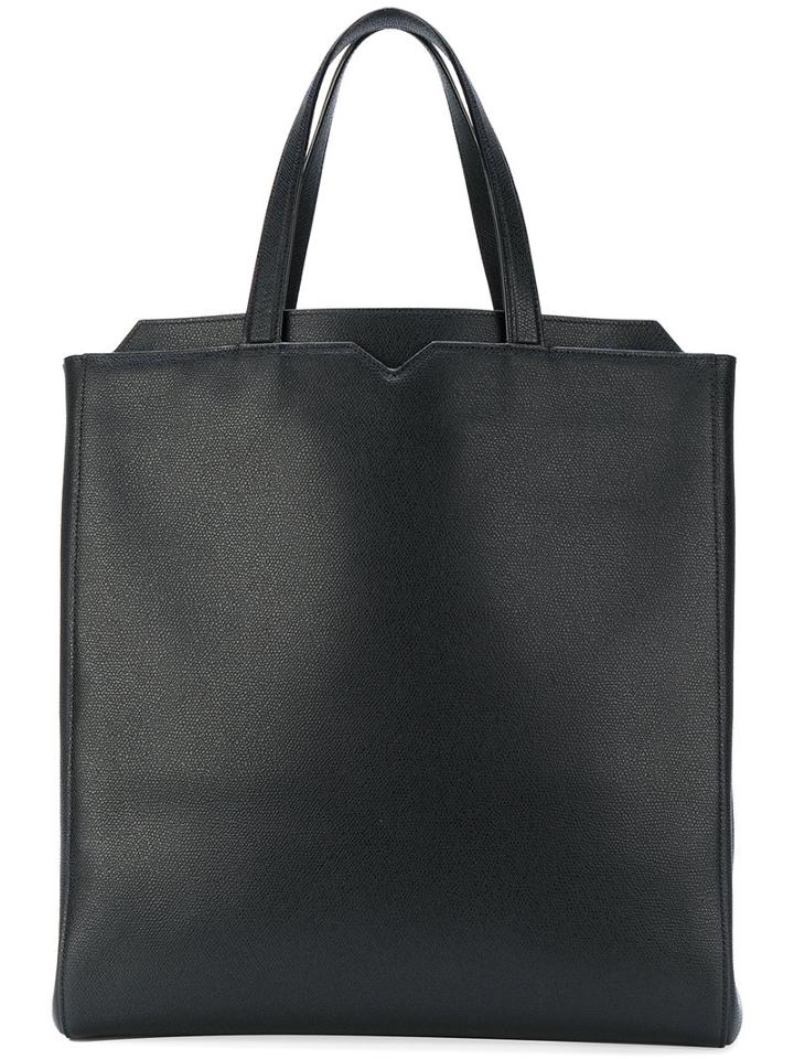Valextra - Classic Tote - Women - Leather - One Size, Black, Leather