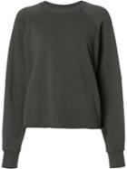 Raw Hem Sweatshirt, Women's, Size: Small, Green, Cotton, The Squad