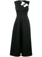 Calvin Klein 205w39nyc Marching Band Sleeveless Midi Dress - Black