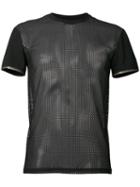 Versace Net Short Sleeve T-shirt, Men's, Size: 5, Black, Polyamide/spandex/elastane