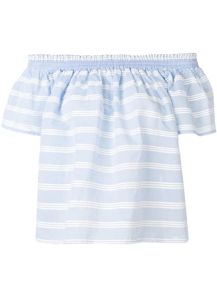 Roberto Collina Off The Shoulder Top - Blue