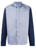 Kenzo Double Texture Shirt, Men's, Size: Large, Blue, Cotton