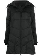 Pinko Quilted Parka Coat - Black