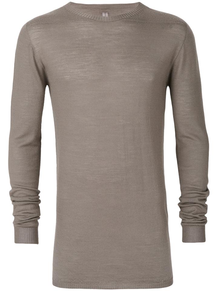 Rick Owens Crew Neck Jumper - Brown