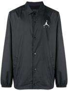 Nike Logo Print Shirt Jacket - Black