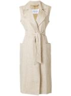 Max Mara Long Straight-cut Gilet - Nude & Neutrals