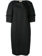 Wunderkind - Half Sleeve Shift Dress - Women - Cotton - 36, Black, Cotton