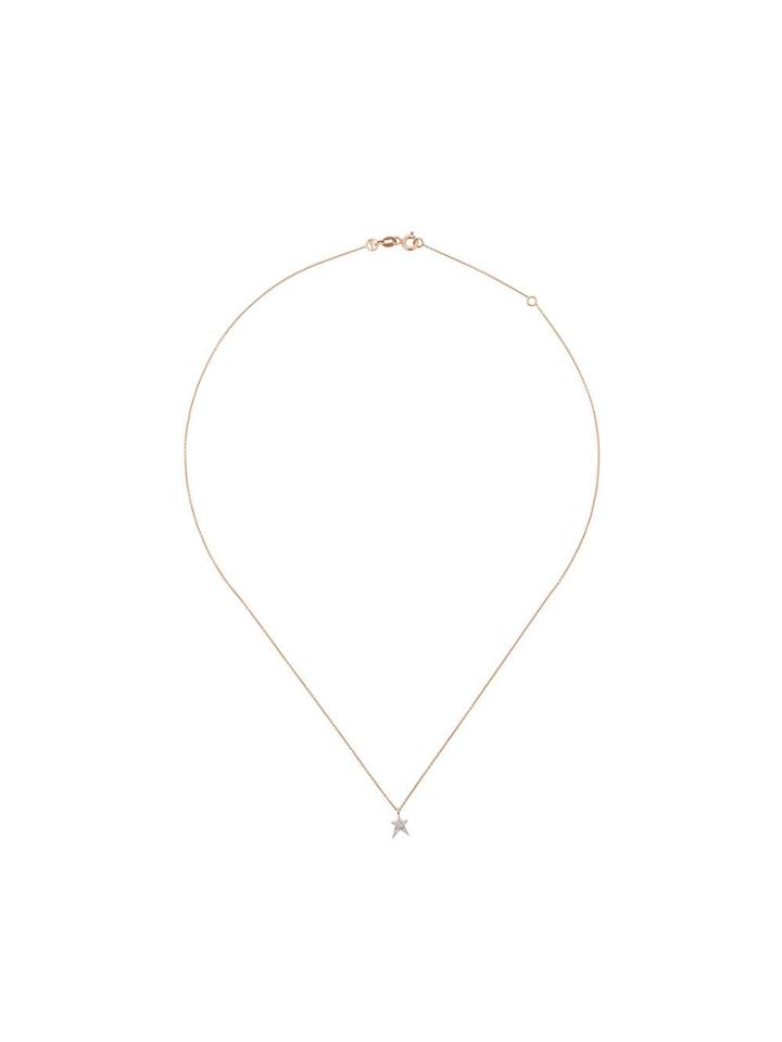 Kismet By Milka 14kt Rose Gold Struck Diamond Star Necklace