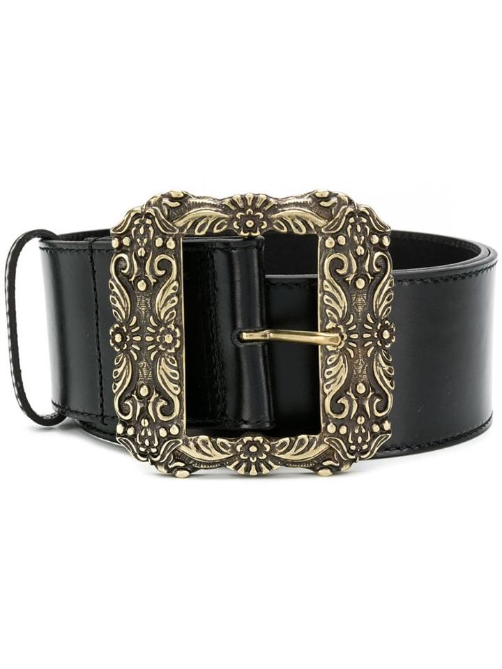 Etro Vintage-inspired Baroque Belt - Black