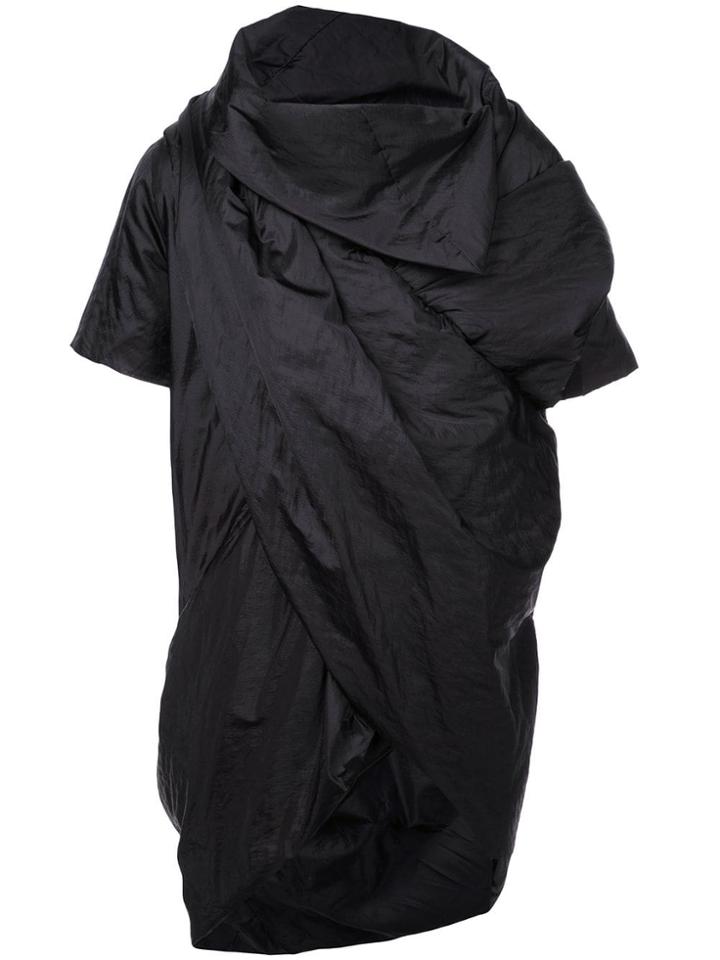 Rick Owens Drkshdw Draped Short Sleeve Jacket - Black