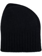Devoa Knitted Beanie Hat, Men's, Black, Mink Fur/cashmere