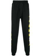 Paura Side Logo Band Track Pants - Black