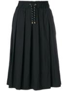 Woolrich Elasticated Drawstring Midi Skirt - Black