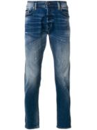 Diesel Distressed Slim-fit Jeans - Blue