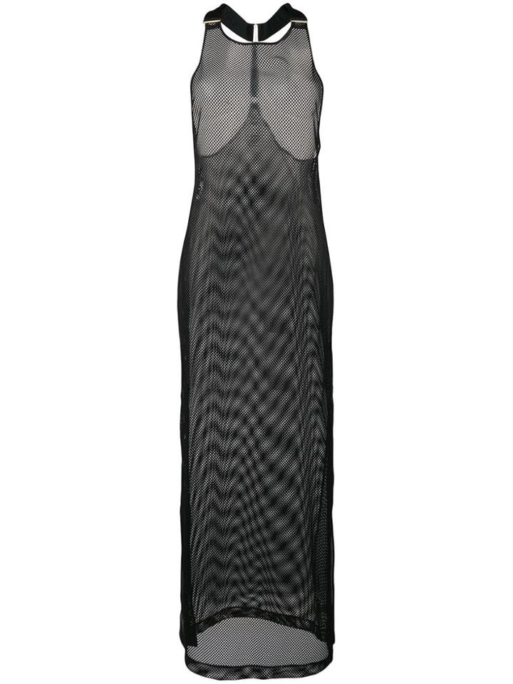 Bordelle Maxi Mesh Dress - Black