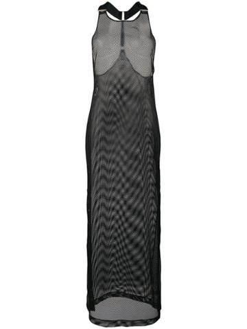 Bordelle Maxi Mesh Dress - Black