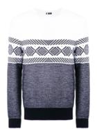 Ermenegildo Zegna Intarsia Knit Sweater - White