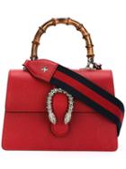 Gucci Dionysus Tote Bag, Women's, Red, Wood/calf Leather/metal/glass