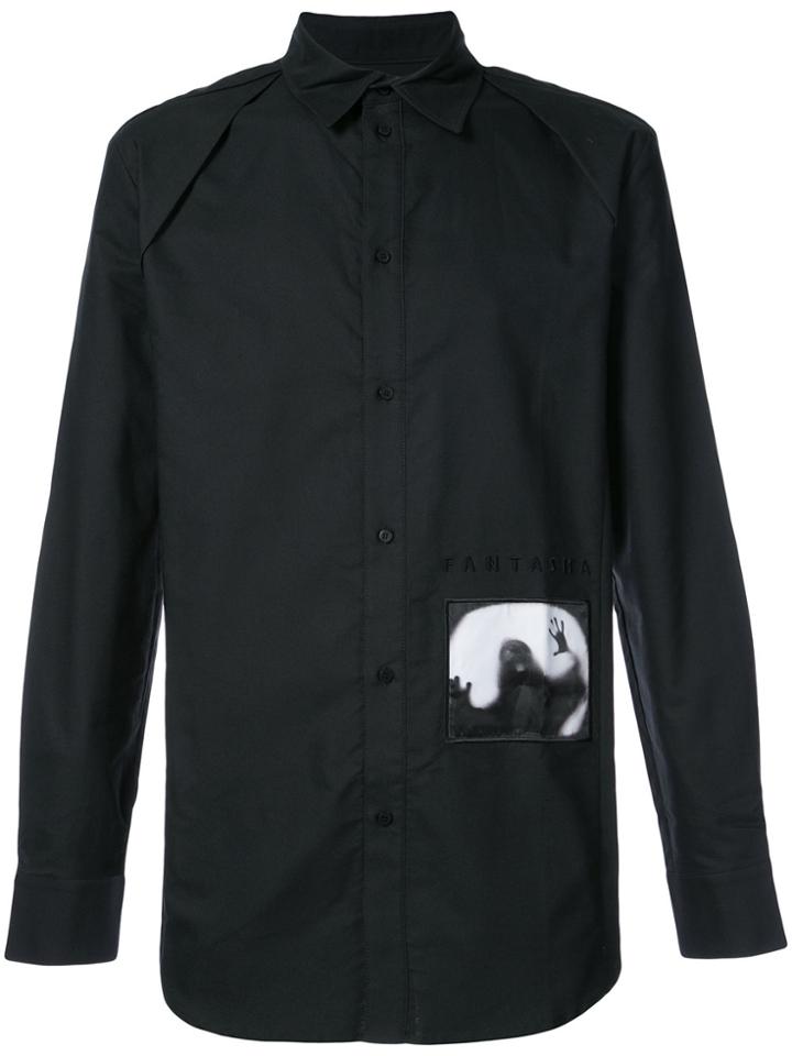 D.gnak Fantasma Patch Detail Shirt - Black