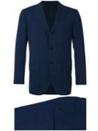 Kiton - Two Piece Check Suit - Men - Cupro/wool - 52, Blue, Cupro/wool