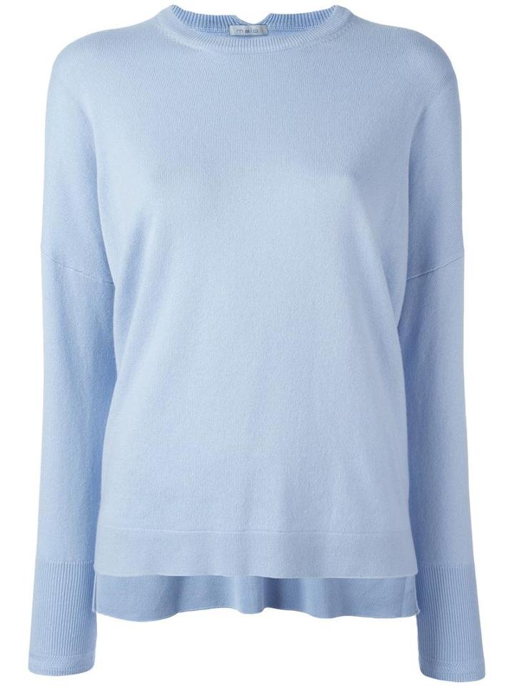 Malo Crew Neck Jumper, Women's, Size: Small, Blue, Cashmere